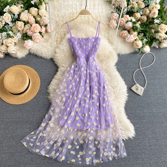 Milkmaid Cottagecore Purple Kawaii Cute Lolita Dress,