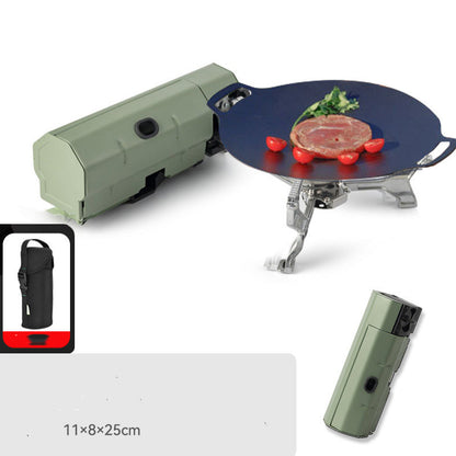 Compact Camping Grill: Portable Gas Burner for Outdoor Cooking