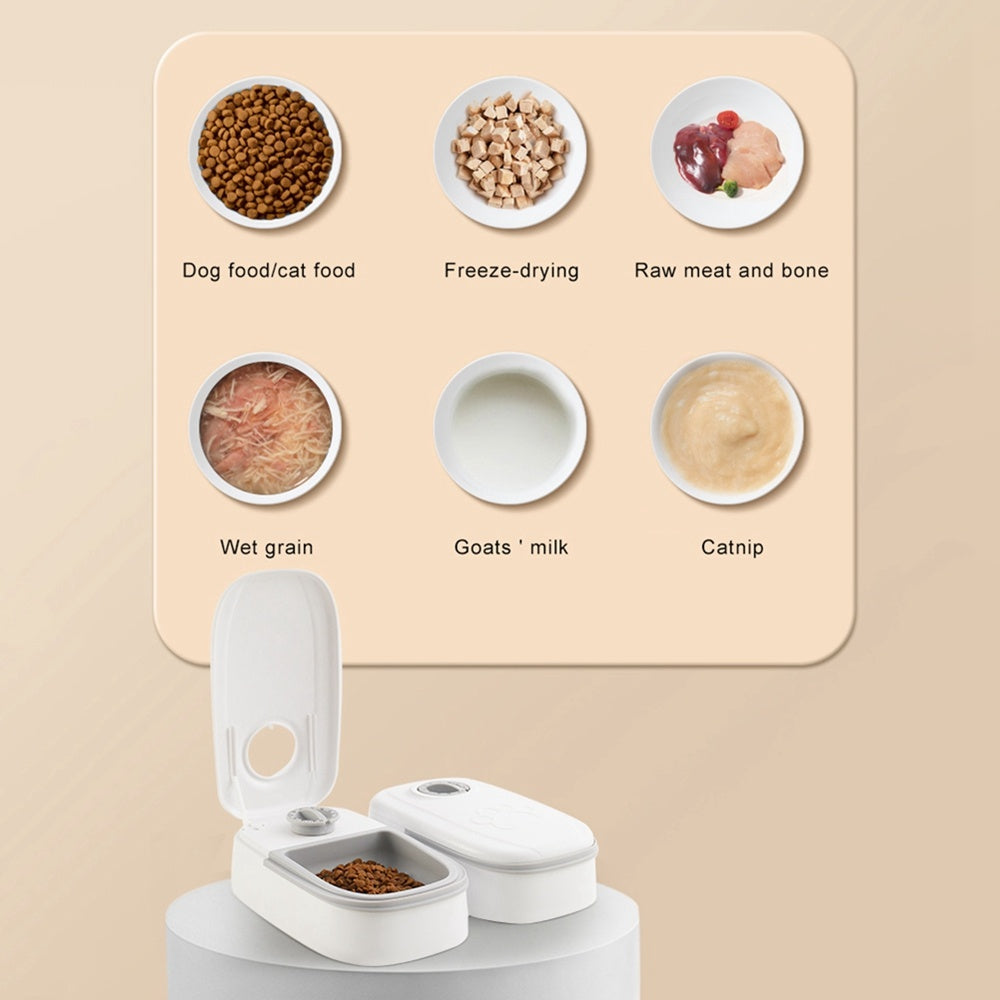 Stainless Steel Automatic Pet Feeder - Perfect for Busy Pet Owners!