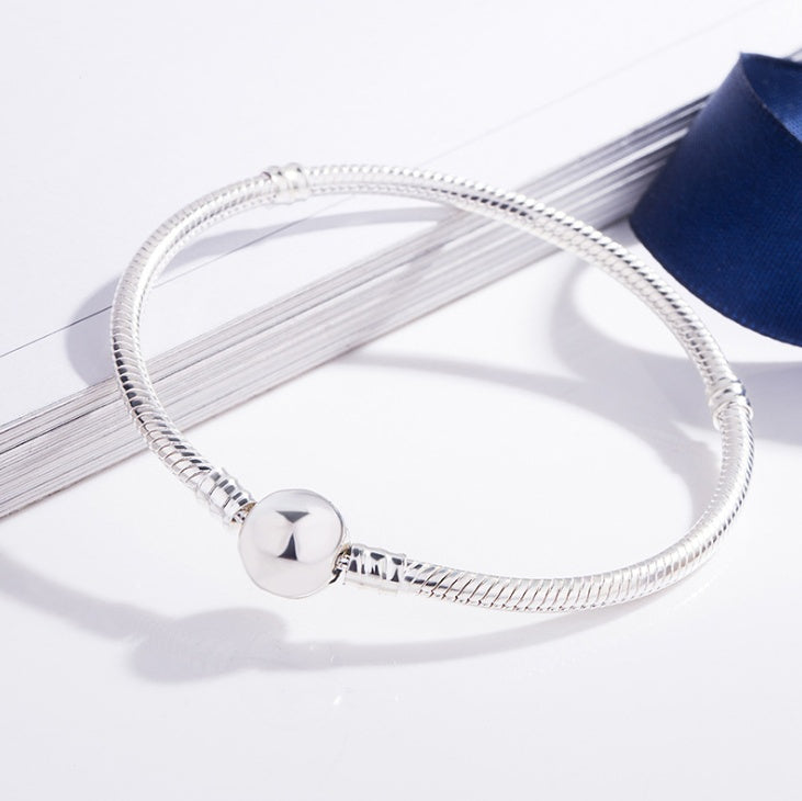 Classic Cape Cod Bracelet with Round Buckle - 925 Silver