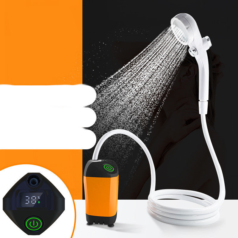 Outdoor Oasis: Simple Electric Shower for Bathing on the Go