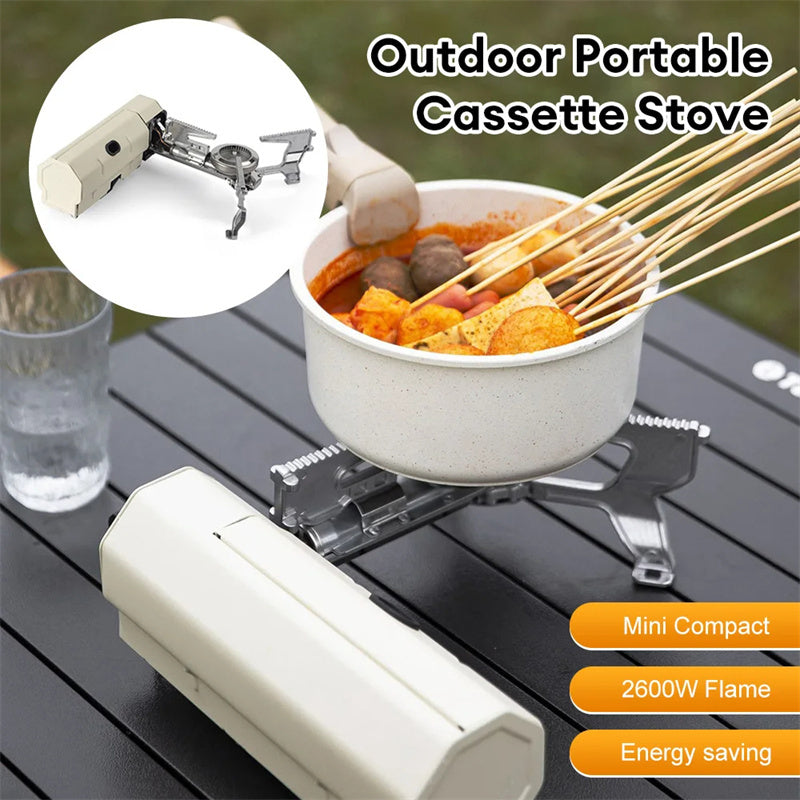 Compact Camping Grill: Portable Gas Burner for Outdoor Cooking