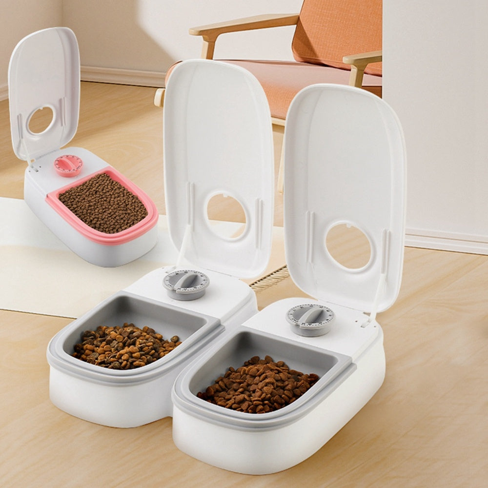 Stainless Steel Automatic Pet Feeder - Perfect for Busy Pet Owners!