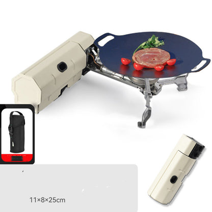 Compact Camping Grill: Portable Gas Burner for Outdoor Cooking