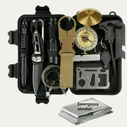 Adventure Ready: Comprehensive 14-in-1 Outdoor Survival Kit