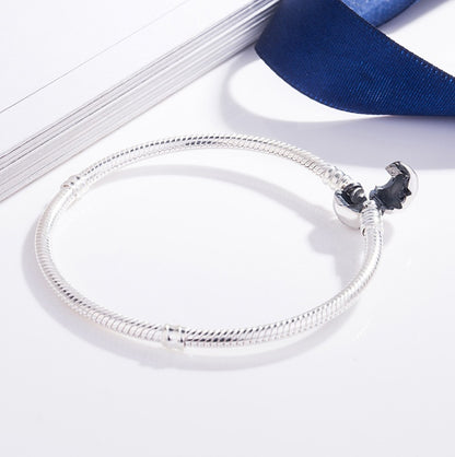 Classic Cape Cod Bracelet with Round Buckle - 925 Silver