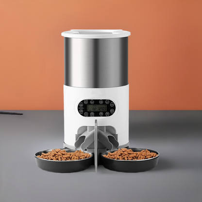 APP-Controlled Pet Feeder - Stainless Steel Bowl