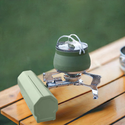 Compact Camping Grill: Portable Gas Burner for Outdoor Cooking