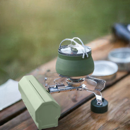 Compact Camping Grill: Portable Gas Burner for Outdoor Cooking